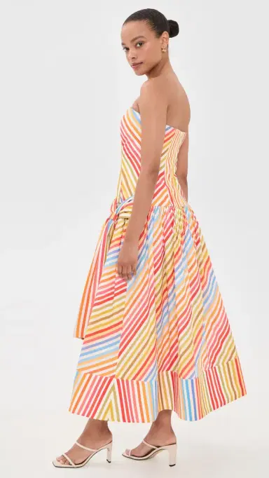Couper Agee Maxi Dress Rainbow Stripe | Thumbnail 4 Couper Agee Maxi Dress Rainbow Stripe | Thumbnail 4