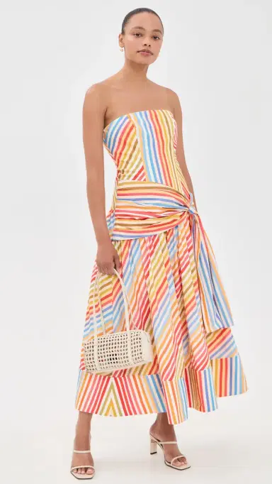 Couper Agee Maxi Dress Rainbow Stripe | Thumbnail 5 Couper Agee Maxi Dress Rainbow Stripe | Thumbnail 5