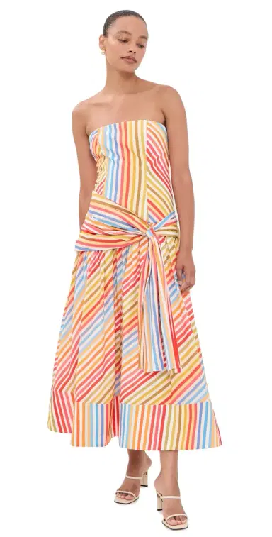 Couper Agee Maxi Dress Rainbow Stripe | Thumbnail 1 Couper Agee Maxi Dress Rainbow Stripe | Thumbnail 1