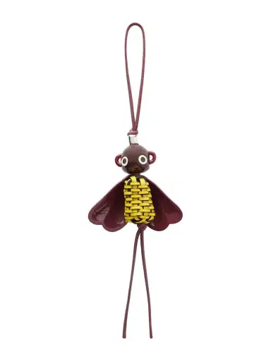 Loewe Bloombee Leather And Silver-tone Bag Charm | Thumbnail 1 Loewe Bloombee Leather And Silver-tone Bag Charm | Thumbnail 1