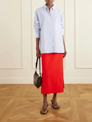 Tibi Stretch-crepe Midi Skirt | Thumbnail 2 Tibi Stretch-crepe Midi Skirt | Thumbnail 2