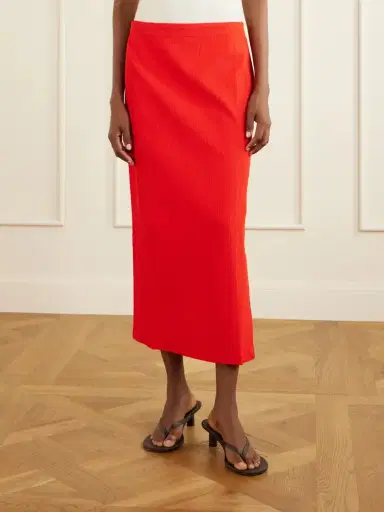 Tibi Stretch-crepe Midi Skirt | Thumbnail 3 Tibi Stretch-crepe Midi Skirt | Thumbnail 3
