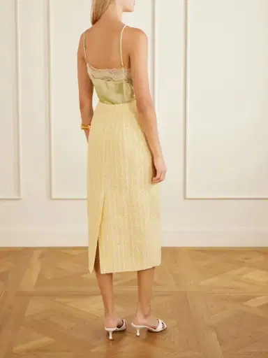 Alessandra Rich Tweed Midi Skirt | Thumbnail 3 Alessandra Rich Tweed Midi Skirt | Thumbnail 3