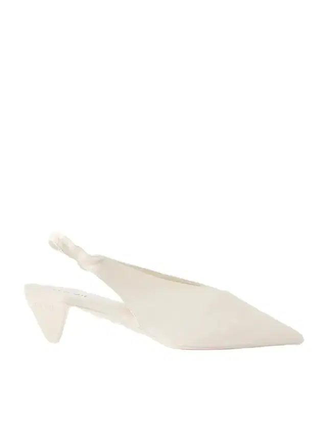 Origami Cubic 45 Leather Slingback Pumps Origami Cubic 45 Leather Slingback Pumps
