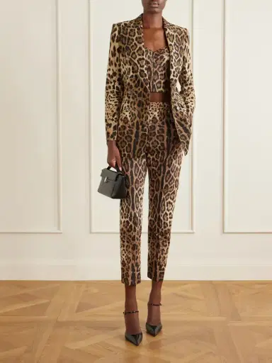 Dolce & Gabbana Cropped Leopard-print Stretch-canvas Bustier Top | Thumbnail 2 Dolce & Gabbana Cropped Leopard-print Stretch-canvas Bustier Top | Thumbnail 2