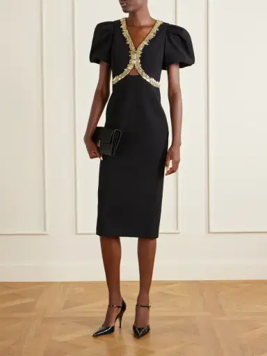 Rebecca Vallance Alexandrite Embellished Cady Midi Dress | Thumbnail 2 Rebecca Vallance Alexandrite Embellished Cady Midi Dress | Thumbnail 2