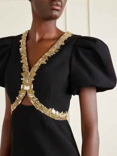 Rebecca Vallance Alexandrite Embellished Cady Midi Dress | Thumbnail 4 Rebecca Vallance Alexandrite Embellished Cady Midi Dress | Thumbnail 4