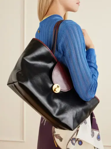 Versace Vivienne Medusa-embellished Leather-trimmed Coated Canvas Tote | Thumbnail 3 Versace Vivienne Medusa-embellished Leather-trimmed Coated Canvas Tote | Thumbnail 3