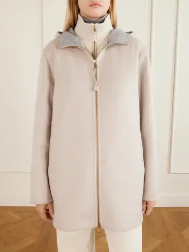 Moncler Layered Wool And Cashmere-blend Jacket | Thumbnail 3 Moncler Layered Wool And Cashmere-blend Jacket | Thumbnail 3