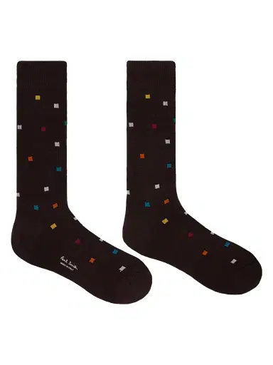 Paul Smith Men's 2-Pack Noah Signature Square Pattern Socks | Thumbnail 2 Paul Smith Men's 2-Pack Noah Signature Square Pattern Socks | Thumbnail 2