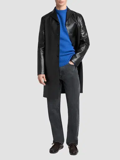 Jil Sander Men's Straight-Fit Jeans - Lava Stone | Thumbnail 2 Jil Sander Men's Straight-Fit Jeans - Lava Stone | Thumbnail 2