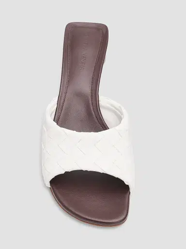 Bottega Veneta Women's Livia 40MM Leather Mules - Alabaster - Size 5.5 | Thumbnail 5 Bottega Veneta Women's Livia 40MM Leather Mules - Alabaster - Size 5.5 | Thumbnail 5