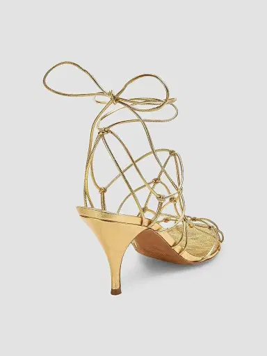 Ulla Johnson Women's Colette 75MM Strappy Sandals - Gold - Size 10 | Thumbnail 3 Ulla Johnson Women's Colette 75MM Strappy Sandals - Gold - Size 10 | Thumbnail 3