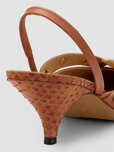 Ulla Johnson Women's Vendome Studded Kitten Heels - Nutmeg | Thumbnail 6 Ulla Johnson Women's Vendome Studded Kitten Heels - Nutmeg | Thumbnail 6