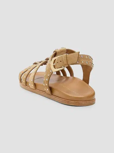 Stuart Weitzman Women's Perry Fisherman Leather Sandals - Golden Hour | Thumbnail 3 Stuart Weitzman Women's Perry Fisherman Leather Sandals - Golden Hour | Thumbnail 3