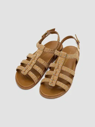 Stuart Weitzman Women's Perry Fisherman Leather Sandals - Golden Hour | Thumbnail 4 Stuart Weitzman Women's Perry Fisherman Leather Sandals - Golden Hour | Thumbnail 4