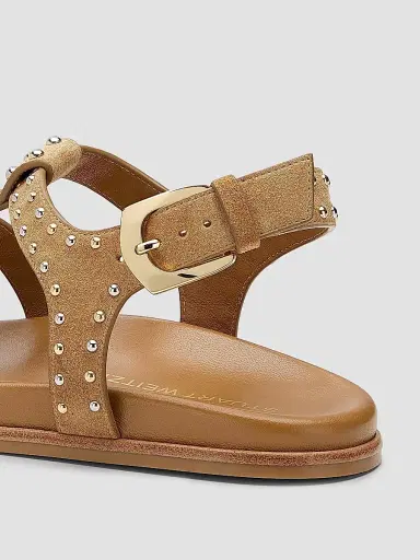 Stuart Weitzman Women's Perry Fisherman Leather Sandals - Golden Hour | Thumbnail 6 Stuart Weitzman Women's Perry Fisherman Leather Sandals - Golden Hour | Thumbnail 6