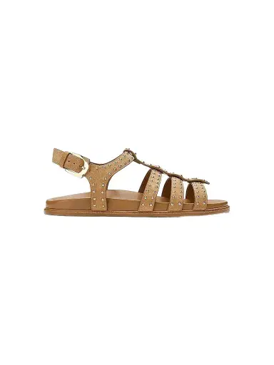 Stuart Weitzman Women's Perry Fisherman Leather Sandals - Golden Hour | Thumbnail 1 Stuart Weitzman Women's Perry Fisherman Leather Sandals - Golden Hour | Thumbnail 1