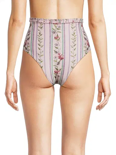 Agua by Agua Bendita Women's Nopal Floral Stripe Bikini Bottom | Thumbnail 5 Agua by Agua Bendita Women's Nopal Floral Stripe Bikini Bottom | Thumbnail 5
