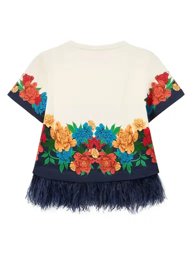 La DoubleJ Women's La Scala Tee Shirt - Princess Peony | Thumbnail 2 La DoubleJ Women's La Scala Tee Shirt - Princess Peony | Thumbnail 2