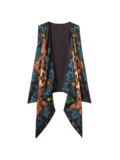 La DoubleJ Women's Reversible Scarf Gilet | Thumbnail 1 La DoubleJ Women's Reversible Scarf Gilet | Thumbnail 1