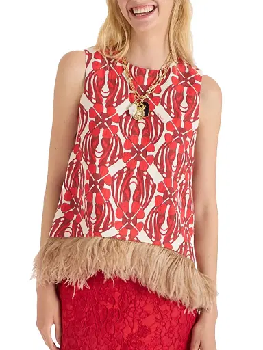 La DoubleJ Women's La Scala Top - Clover Red | Thumbnail 3 La DoubleJ Women's La Scala Top - Clover Red | Thumbnail 3