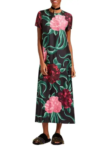 La DoubleJ Women's Swing Dress - Peony Black - Size Small | Thumbnail 3 La DoubleJ Women's Swing Dress - Peony Black - Size Small | Thumbnail 3