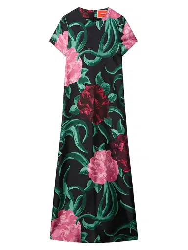 La DoubleJ Women's Swing Dress - Peony Black - Size Small | Thumbnail 1 La DoubleJ Women's Swing Dress - Peony Black - Size Small | Thumbnail 1