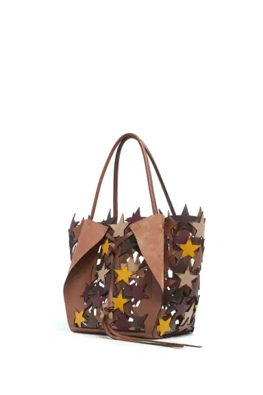 Gabriela Hearst Marija Patchwork Stars Tote Bag in Multi Nappa Leather | Thumbnail 2 Gabriela Hearst Marija Patchwork Stars Tote Bag in Multi Nappa Leather | Thumbnail 2