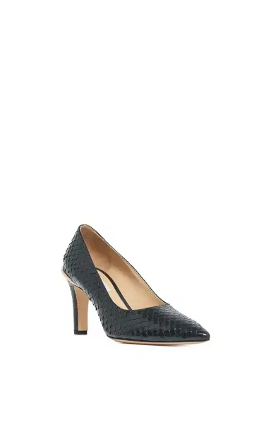 Gabriela Hearst Edwina High Heel Stiletto Pump in Black Snakeskin | Thumbnail 3 Gabriela Hearst Edwina High Heel Stiletto Pump in Black Snakeskin | Thumbnail 3
