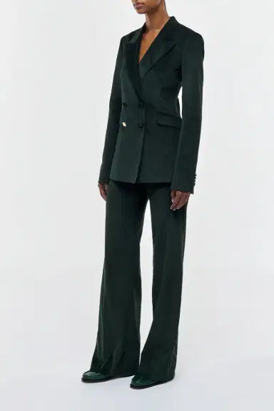 Gabriela Hearst Angela Blazer in English Green Sea Island Cotton Corduroy | Thumbnail 4 Gabriela Hearst Angela Blazer in English Green Sea Island Cotton Corduroy | Thumbnail 4
