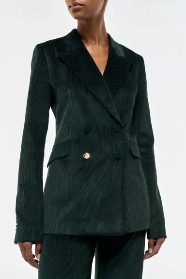 Gabriela Hearst Angela Blazer in English Green Sea Island Cotton Corduroy | Thumbnail 6 Gabriela Hearst Angela Blazer in English Green Sea Island Cotton Corduroy | Thumbnail 6