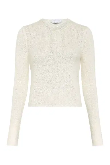 Gabriela Hearst Praedics Knit Sweater in Off White Mulberry Silk | Thumbnail 1 Gabriela Hearst Praedics Knit Sweater in Off White Mulberry Silk | Thumbnail 1