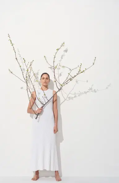 GABRIELA HEARST Meier Knit Midi Dress in Merino Wool Cashmere | Thumbnail 2 GABRIELA HEARST Meier Knit Midi Dress in Merino Wool Cashmere | Thumbnail 2
