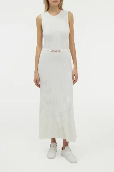 GABRIELA HEARST Meier Knit Midi Dress in Merino Wool Cashmere | Thumbnail 3 GABRIELA HEARST Meier Knit Midi Dress in Merino Wool Cashmere | Thumbnail 3