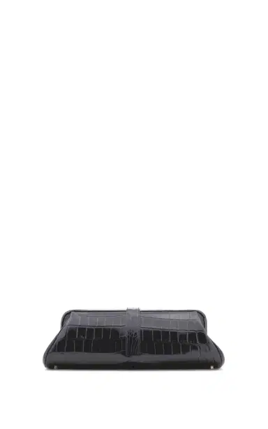 Gabriela Hearst Paola Clutch in Black Crocodile Leather | Thumbnail 4 Gabriela Hearst Paola Clutch in Black Crocodile Leather | Thumbnail 4
