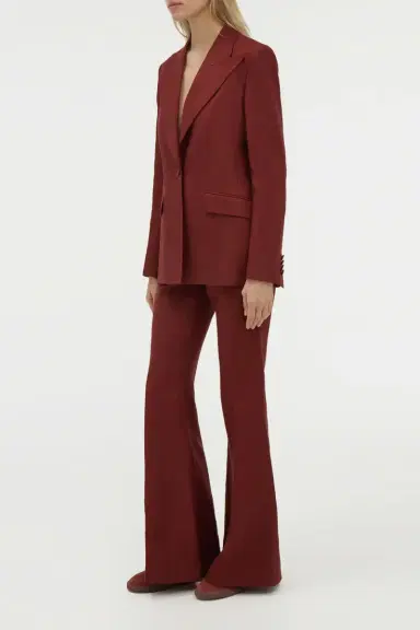 Gabriela Hearst Leiva Blazer in Burnt Sienna Linen Twill | Thumbnail 3 Gabriela Hearst Leiva Blazer in Burnt Sienna Linen Twill | Thumbnail 3