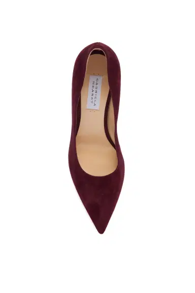Gabriela Hearst Edwina High Heel Stiletto Pump in Bordeaux Suede | Thumbnail 4 Gabriela Hearst Edwina High Heel Stiletto Pump in Bordeaux Suede | Thumbnail 4