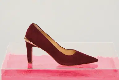 Gabriela Hearst Edwina High Heel Stiletto Pump in Bordeaux Suede | Thumbnail 5 Gabriela Hearst Edwina High Heel Stiletto Pump in Bordeaux Suede | Thumbnail 5