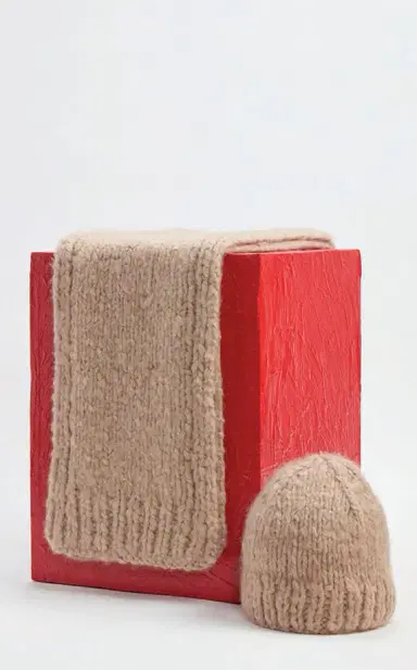 Gabriela Hearst Pacino Knit Hat in Oatmeal Welfat Cashmere | Thumbnail 2 Gabriela Hearst Pacino Knit Hat in Oatmeal Welfat Cashmere | Thumbnail 2