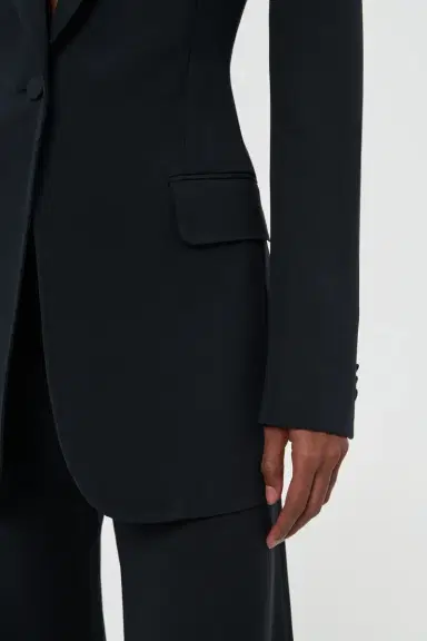 Gabriela Hearst Orren Blazer in Black Silk Wool Cady | Thumbnail 6 Gabriela Hearst Orren Blazer in Black Silk Wool Cady | Thumbnail 6