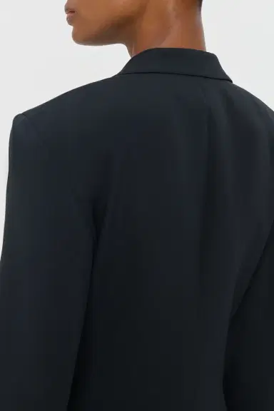 Gabriela Hearst Orren Blazer in Black Silk Wool Cady | Thumbnail 7 Gabriela Hearst Orren Blazer in Black Silk Wool Cady | Thumbnail 7