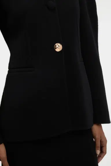 Gabriela Hearst Daelan Jacket in Black Double-face Recycled Cashmere | Thumbnail 6 Gabriela Hearst Daelan Jacket in Black Double-face Recycled Cashmere | Thumbnail 6