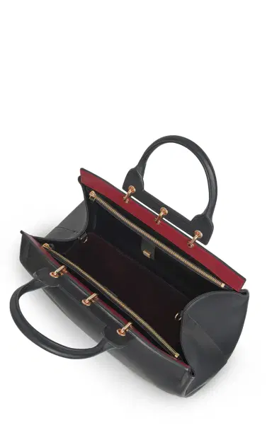 Gabriela Hearst Large Amethyst Tote Bag in Black Nappa Leather | Thumbnail 3 Gabriela Hearst Large Amethyst Tote Bag in Black Nappa Leather | Thumbnail 3
