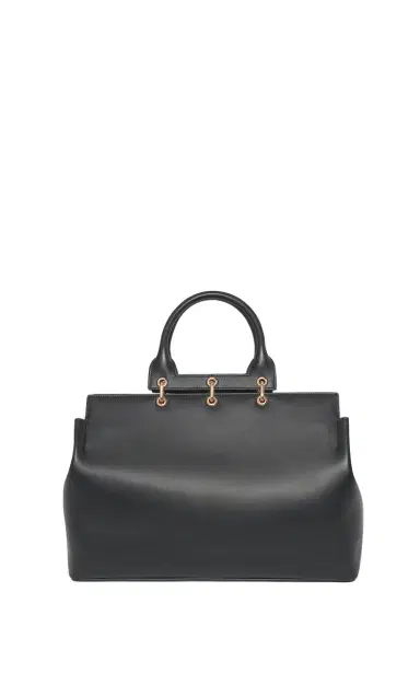 Gabriela Hearst Large Amethyst Tote Bag in Black Nappa Leather | Thumbnail 1 Gabriela Hearst Large Amethyst Tote Bag in Black Nappa Leather | Thumbnail 1