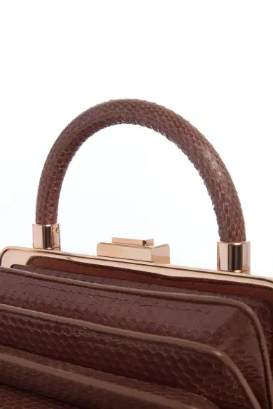 Gabriela Hearst Diana Bag in Chocolate Snakeskin | Thumbnail 4 Gabriela Hearst Diana Bag in Chocolate Snakeskin | Thumbnail 4