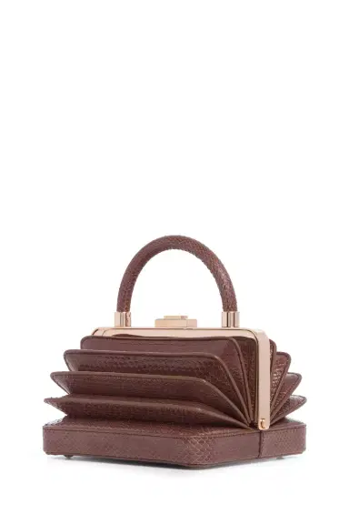 Gabriela Hearst Diana Bag in Chocolate Snakeskin | Thumbnail 1 Gabriela Hearst Diana Bag in Chocolate Snakeskin | Thumbnail 1