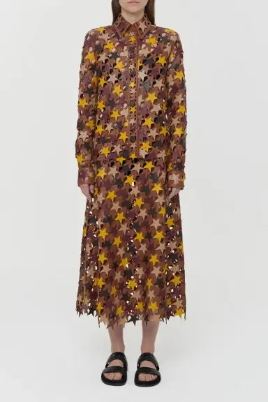 Gabriela Hearst Aluma Patchwork Stars Shirt in Mutli Nappa Leather | Thumbnail 3 Gabriela Hearst Aluma Patchwork Stars Shirt in Mutli Nappa Leather | Thumbnail 3