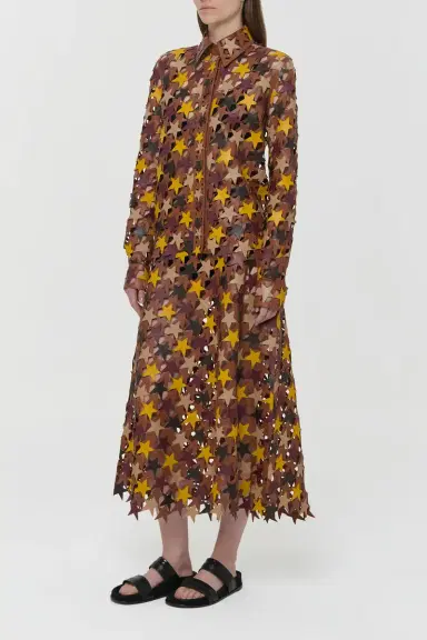 Gabriela Hearst Aluma Patchwork Stars Shirt in Mutli Nappa Leather | Thumbnail 4 Gabriela Hearst Aluma Patchwork Stars Shirt in Mutli Nappa Leather | Thumbnail 4