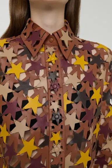 Gabriela Hearst Aluma Patchwork Stars Shirt in Mutli Nappa Leather | Thumbnail 7 Gabriela Hearst Aluma Patchwork Stars Shirt in Mutli Nappa Leather | Thumbnail 7